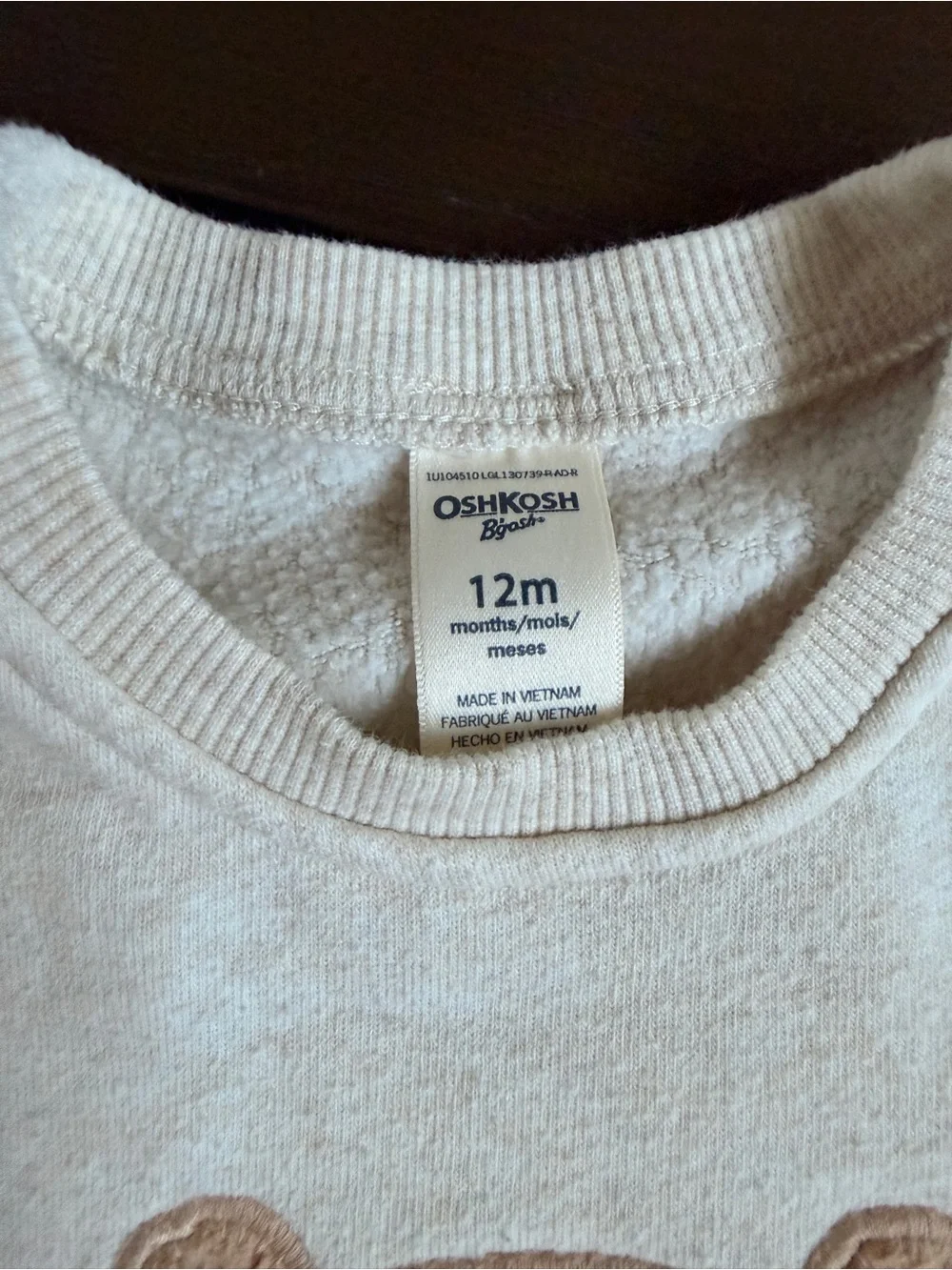 OSHKOSH Pullover Sweatshirt 12 months